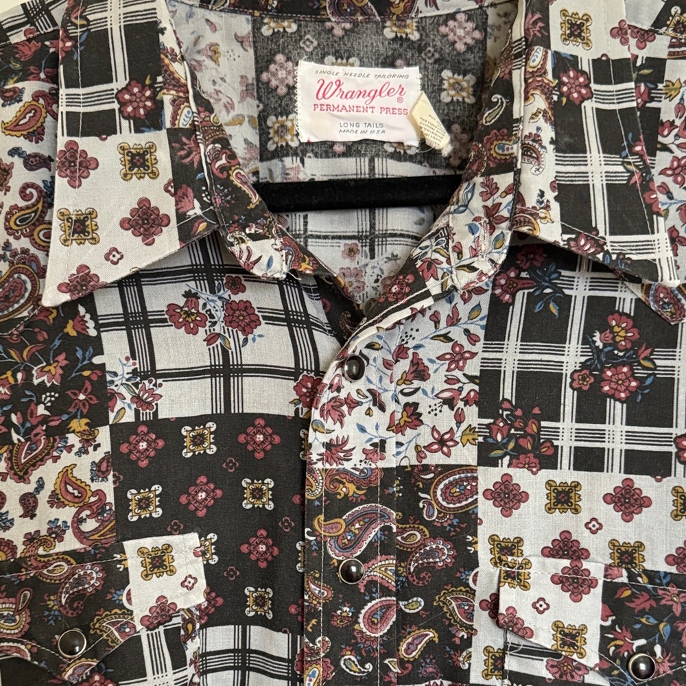 Wrangler Multicolor Patchwork Shirt - image 1